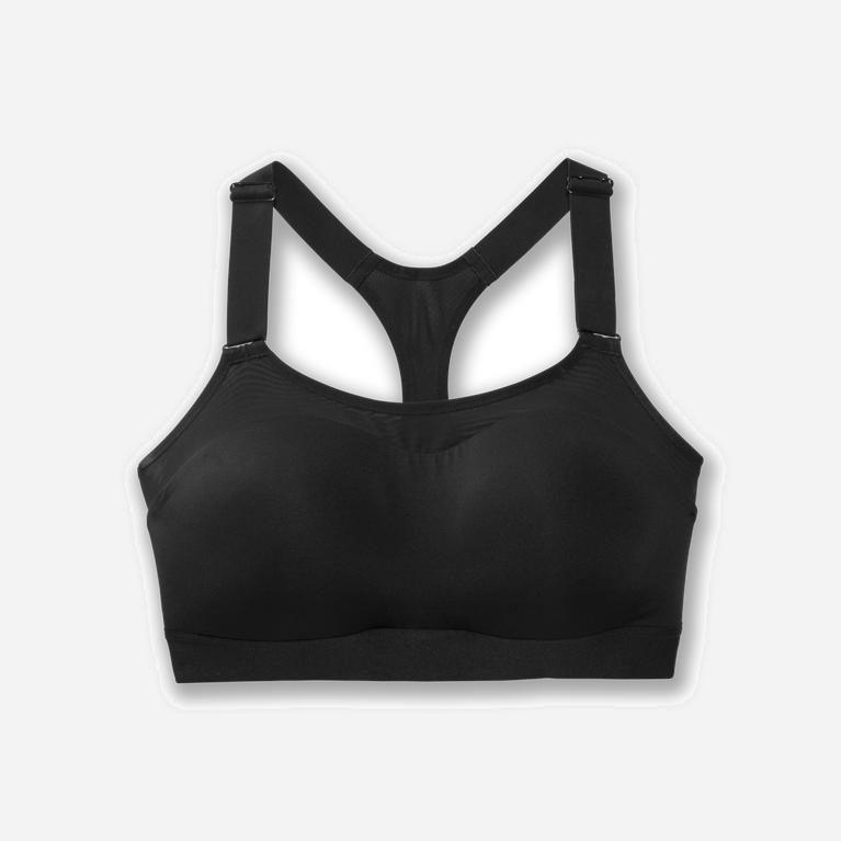 Brooks Women's Dare Racerback Running Bra Singapore - Black (68930-CDLN)